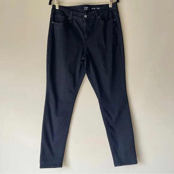 Crown & Ivy Women's Black High Rise Denim Skinny Jeans Size 10R - Picture 11 of 11